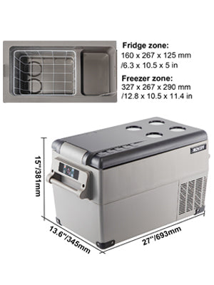 20 L -  55L Car Mini Fridge Freezer  DC 110-240V Camping