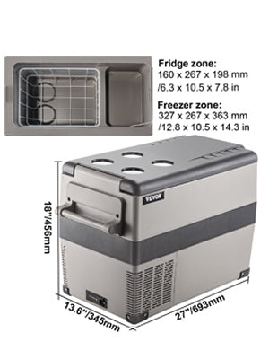 20 L -  55L Car Mini Fridge Freezer  DC 110-240V Camping