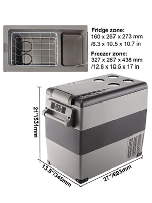 20 L -  55L Car Mini Fridge Freezer  DC 110-240V Camping