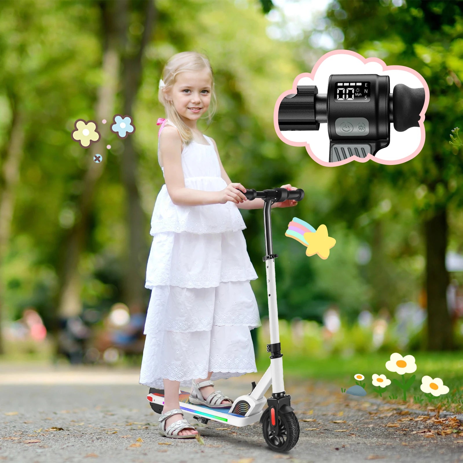 150W E Scooter Kids 6-12 10MPH 7Mi Range