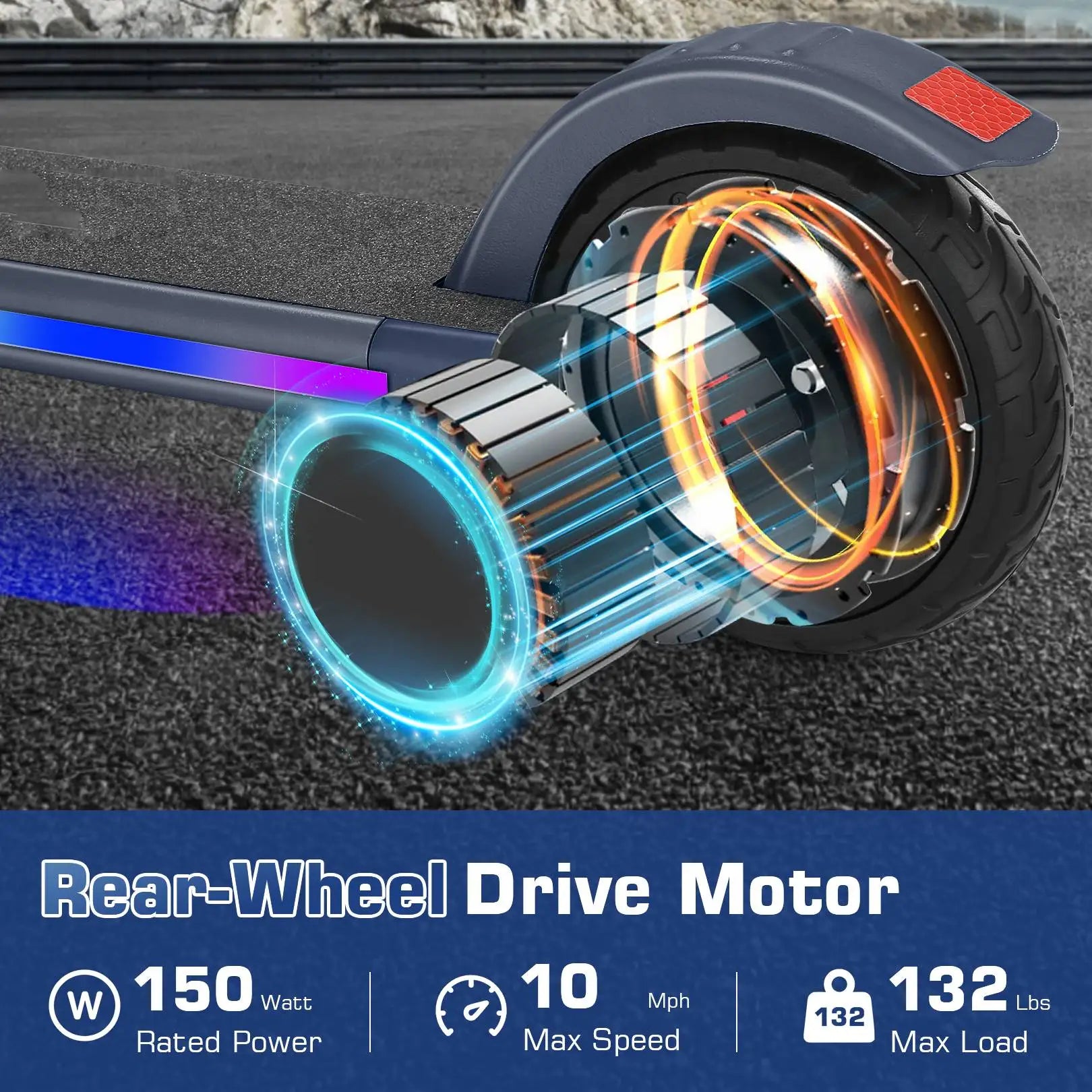 150W E Scooter Kids 6-12 10MPH 7Mi Range