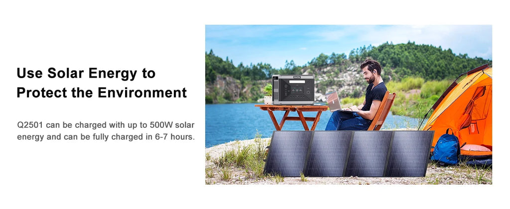 Portable Power Station 2160WH LiFePO4  2400W (4800W Peak) AC