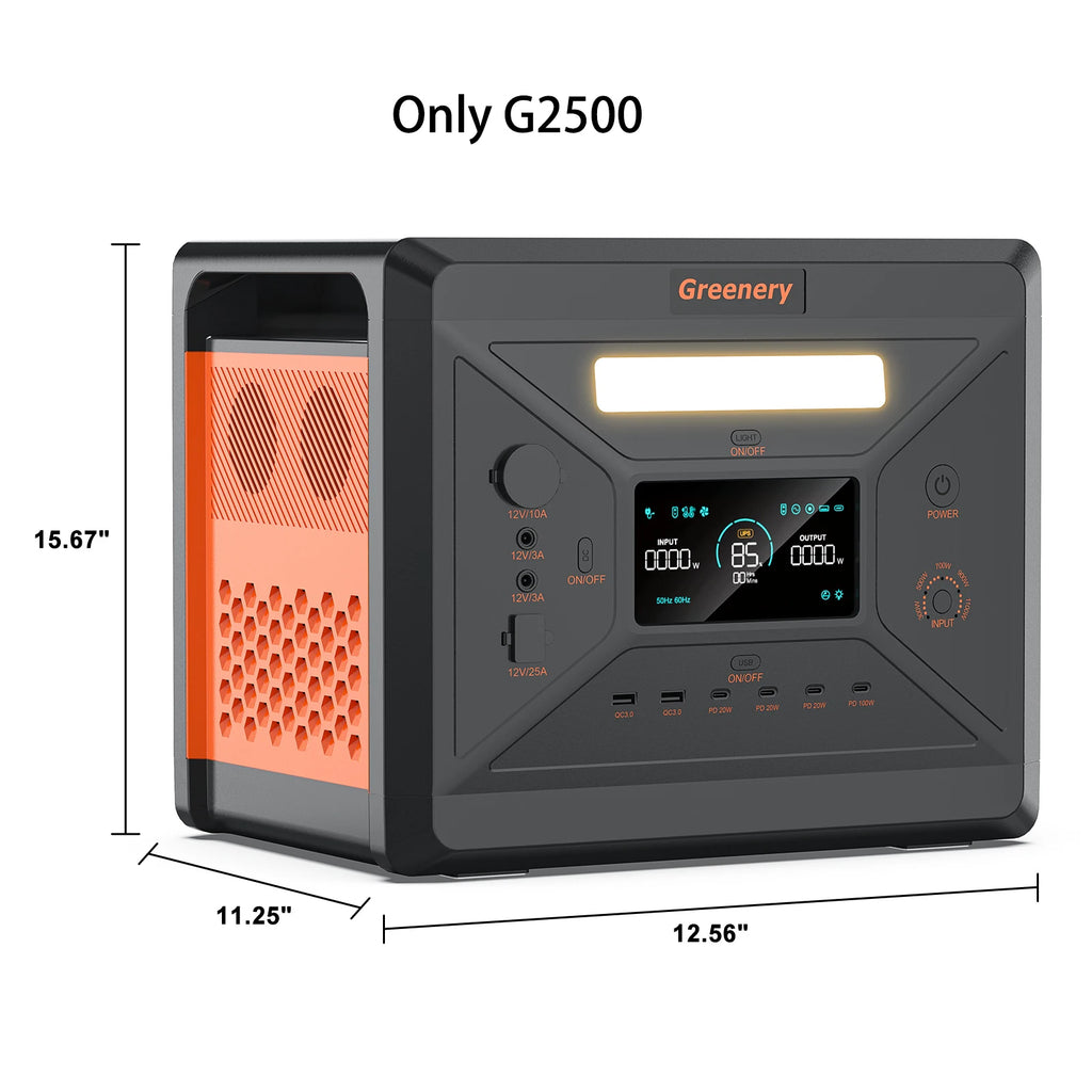 2500W/2304Wh Large Capacity Solar Generator Fast Charging