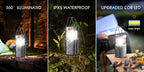 Solar  Lantern 2/4-Pack, Rechargeable LED with ,USB-C