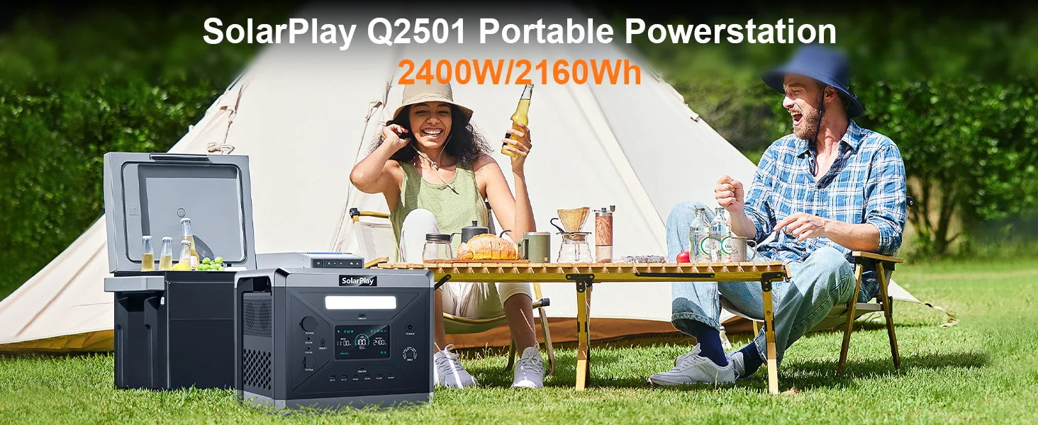 Portable Power Station 2160WH LiFePO4  2400W (4800W Peak) AC