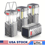 Solar  Lantern 2/4-Pack, Rechargeable LED with ,USB-C