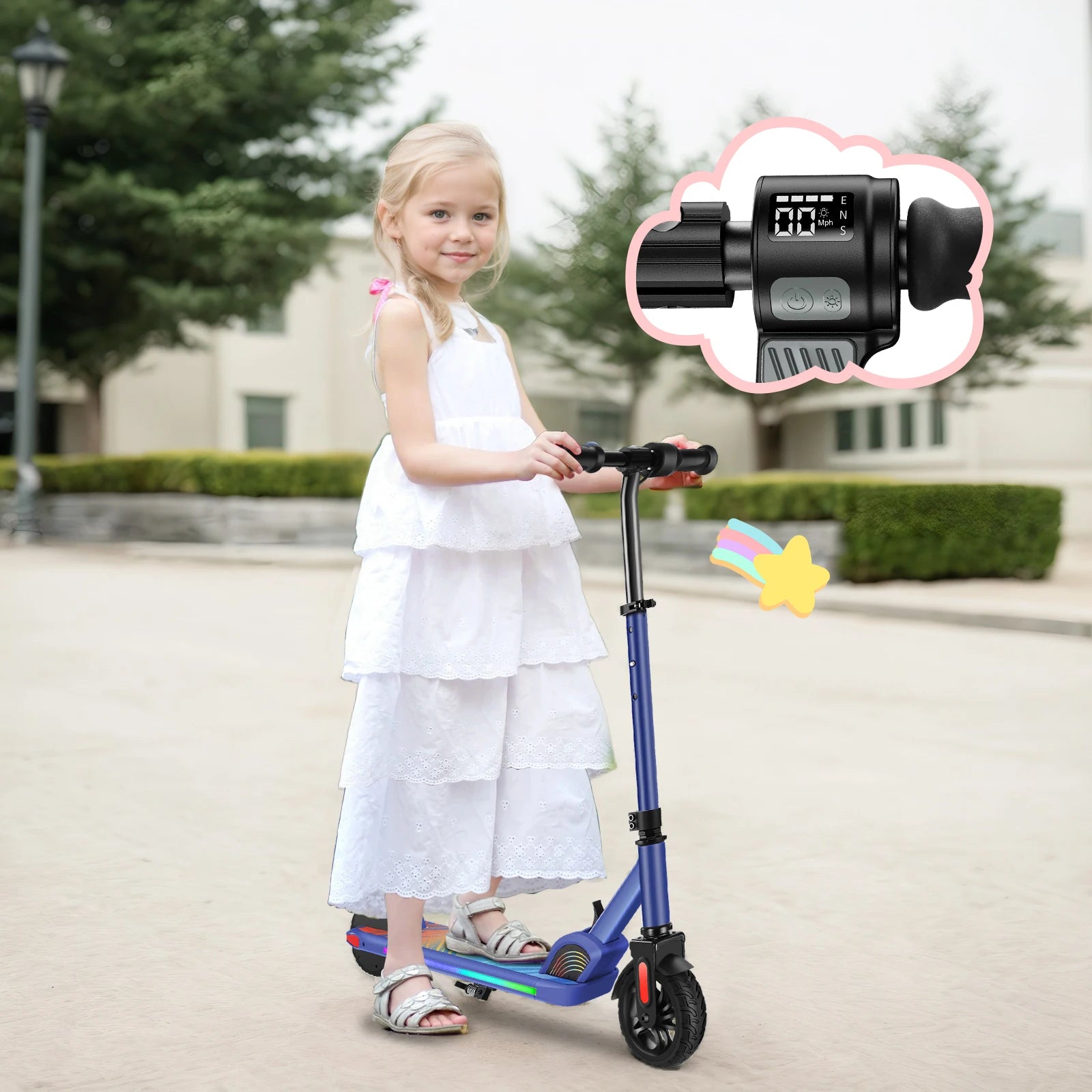150W E Scooter Kids 6-12 10MPH 7Mi Range