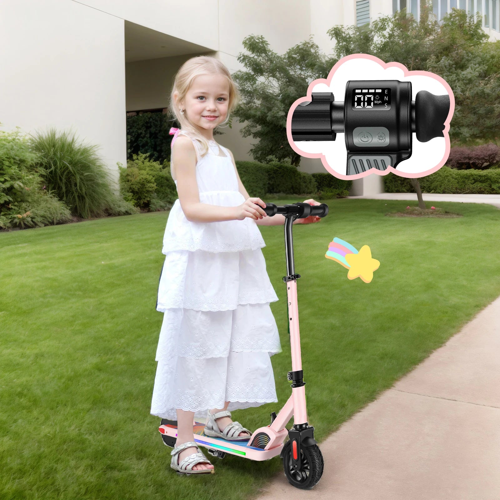 150W E Scooter Kids 6-12 10MPH 7Mi Range