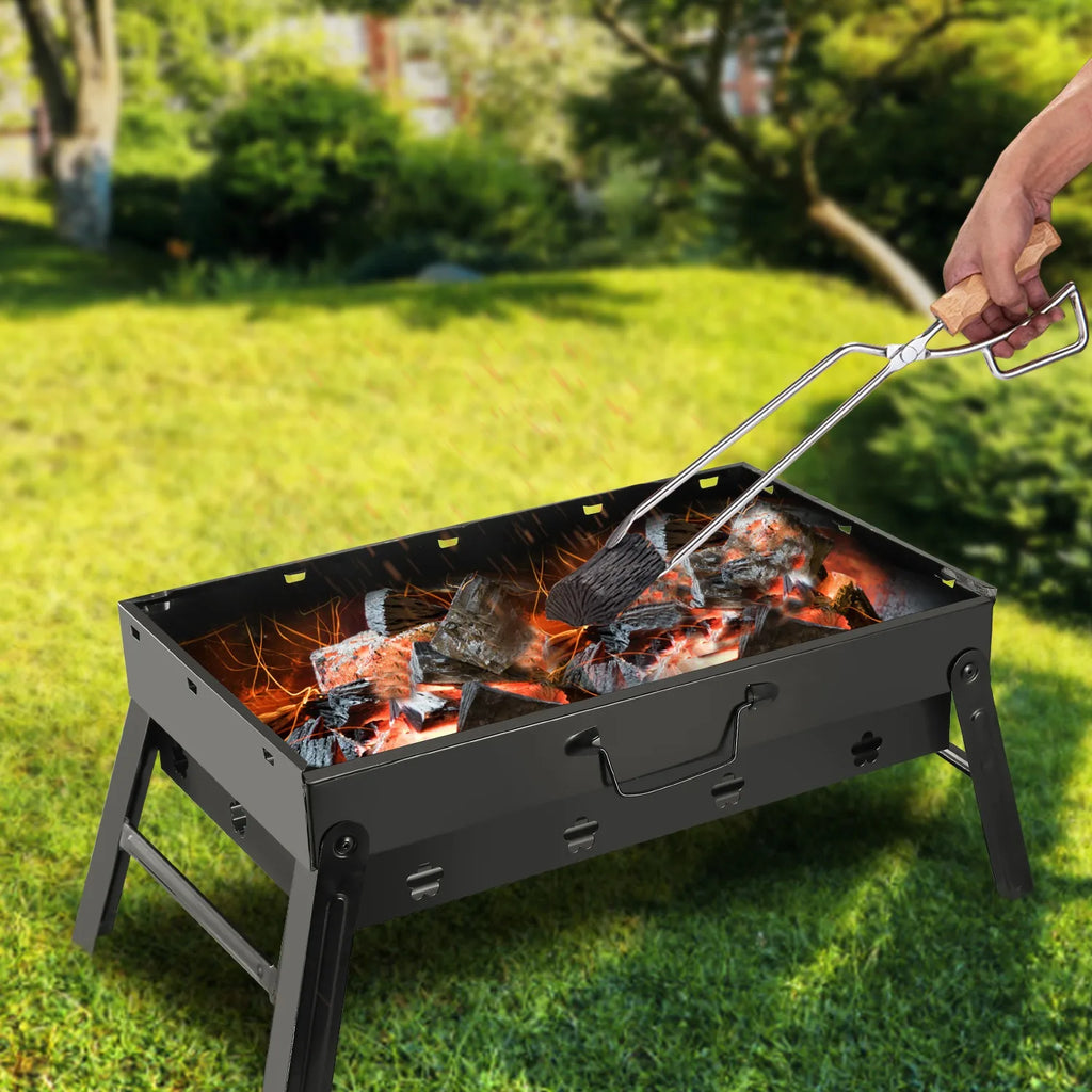 Portable Charcoal BBQ Grill Folding Stainless Steel BBQ