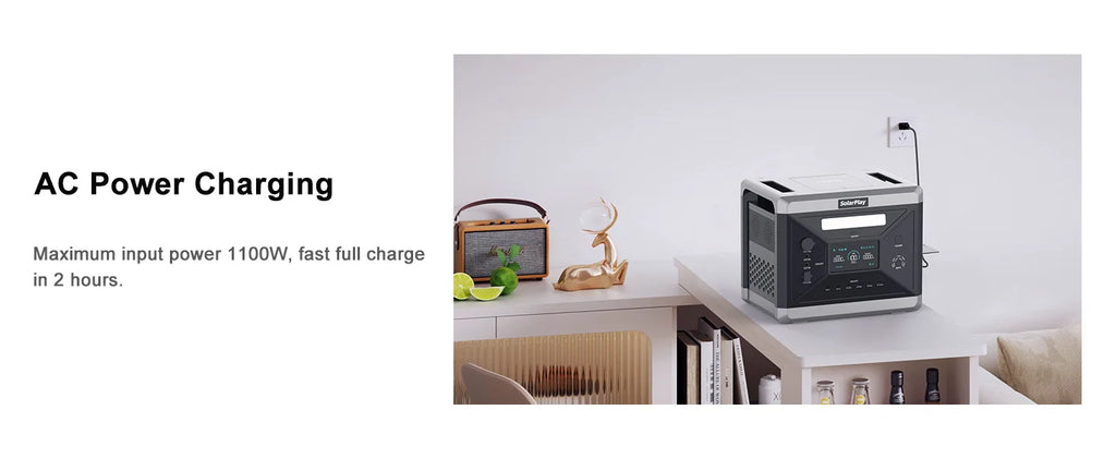 Portable Power Station 2160WH LiFePO4  2400W (4800W Peak) AC