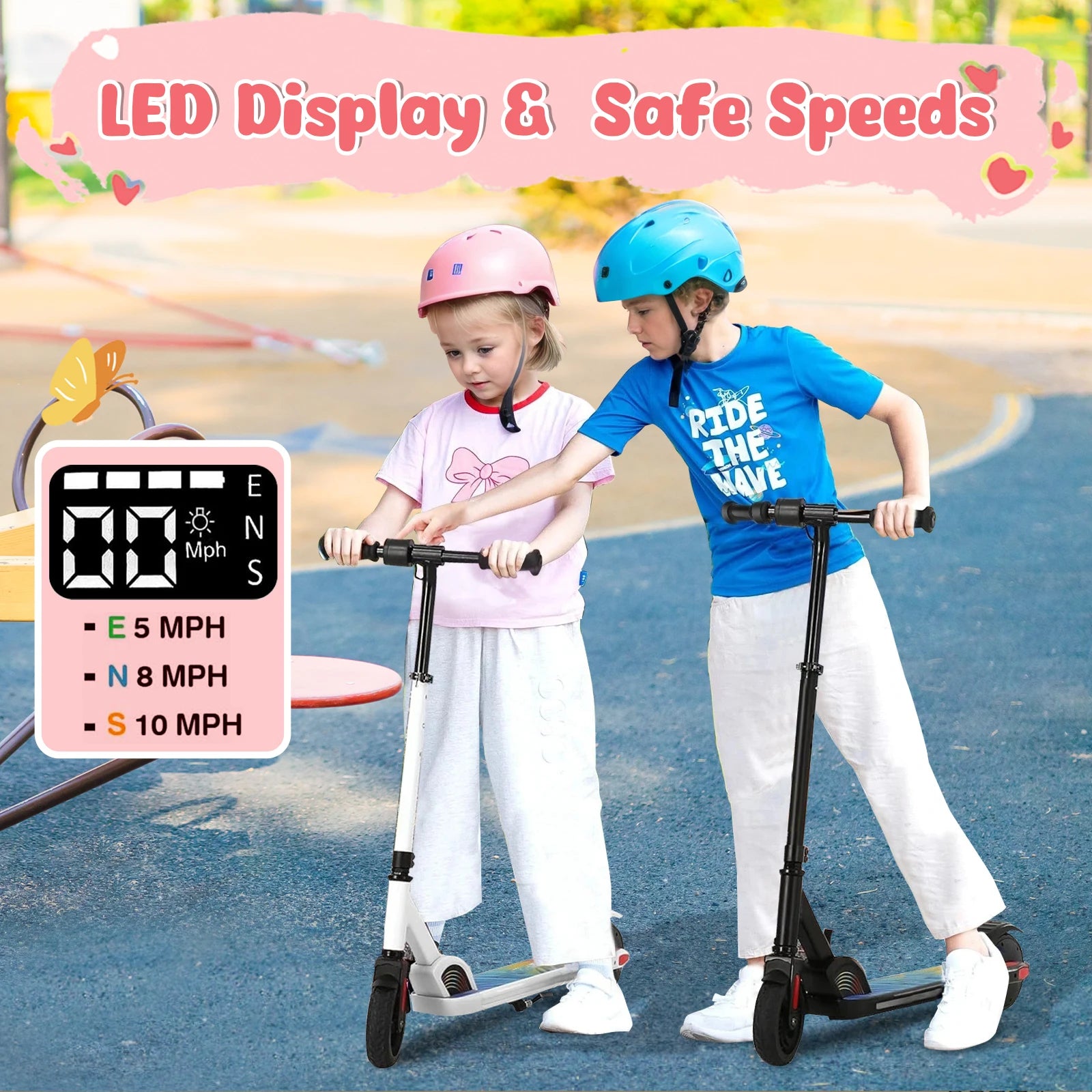 150W E Scooter Kids 6-12 10MPH 7Mi Range