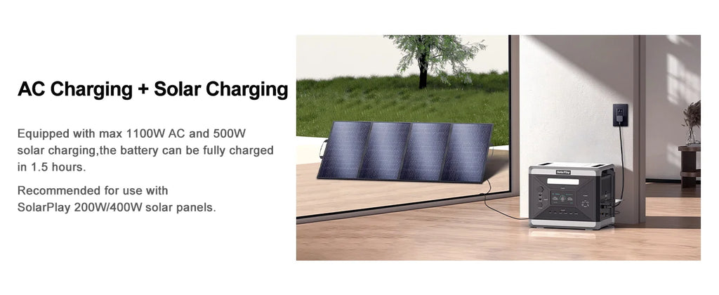 Portable Power Station 2160WH LiFePO4  2400W (4800W Peak) AC