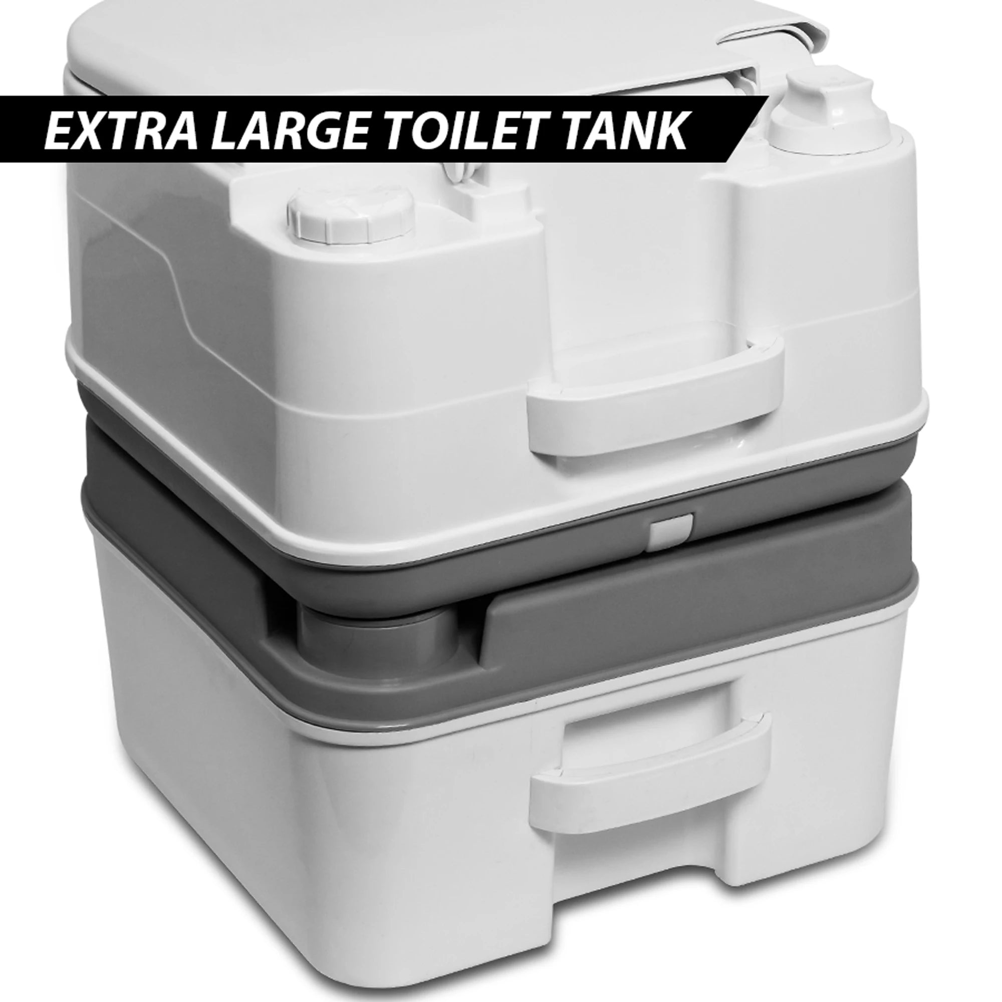 Portable Toilet Camping with Toilet Paper Storage 5.8 Gallon