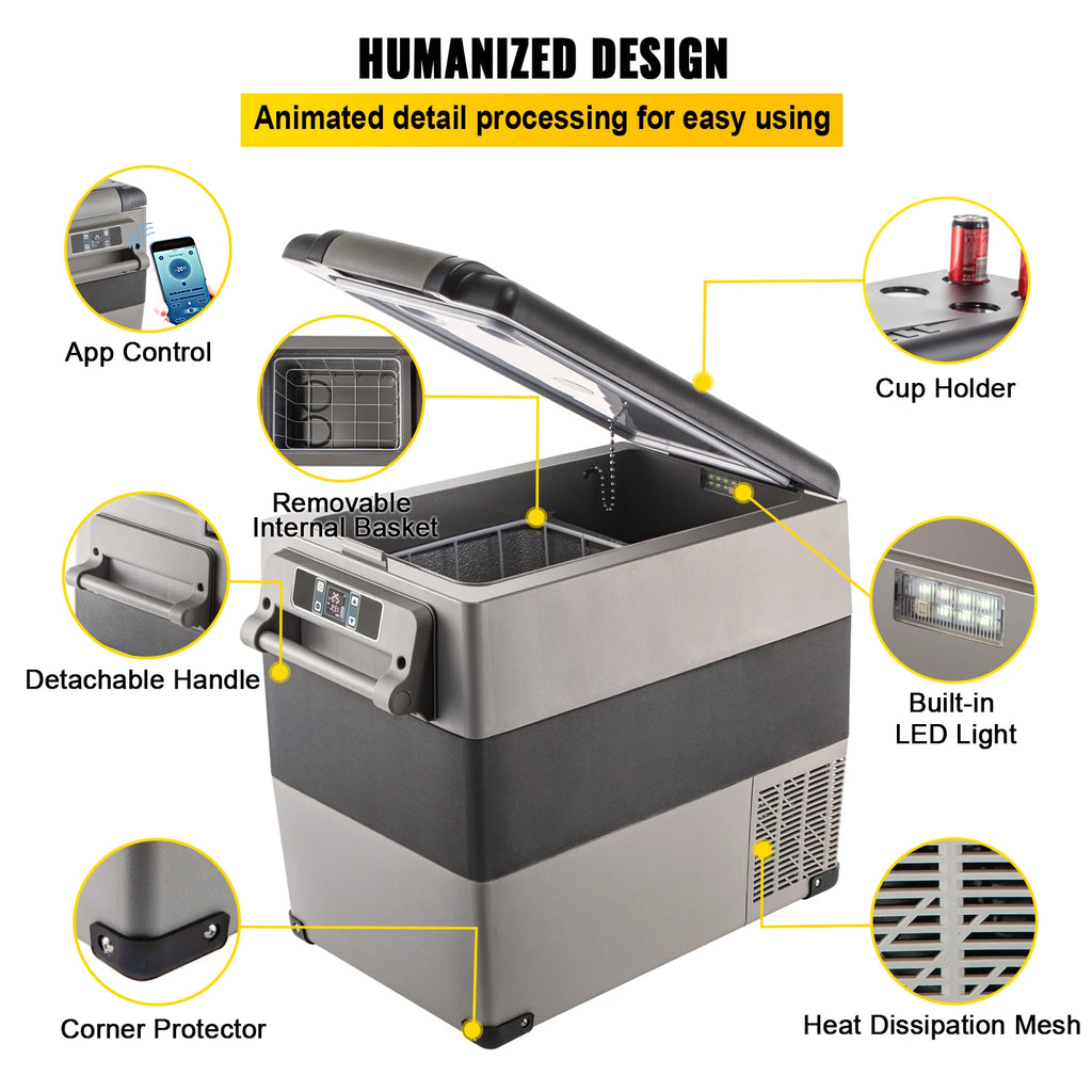 20 L -  55L Car Mini Fridge Freezer  DC 110-240V Camping