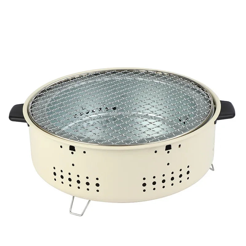 Grill Korean Charcoal Stainless Steel Split BBQ Non-stick Rack