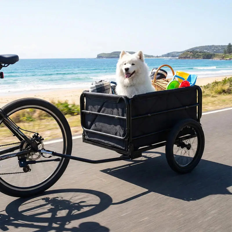 Bike Cargo Trailer with Bag and Cover Heavy-Duty