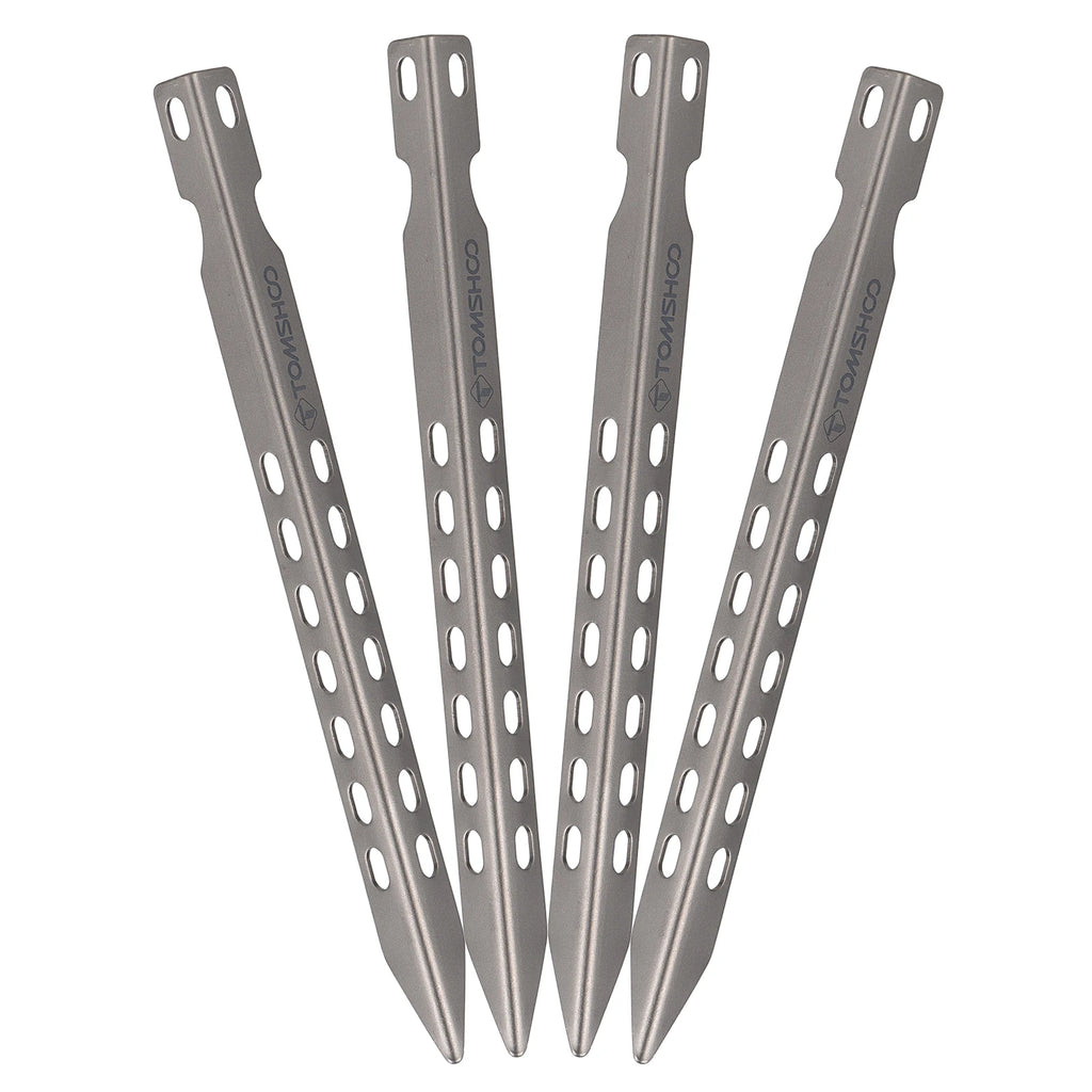 4/6 Pack 6.3 Inch Camping  Pegs Ultralight Windproof Titanium Tent Stakes