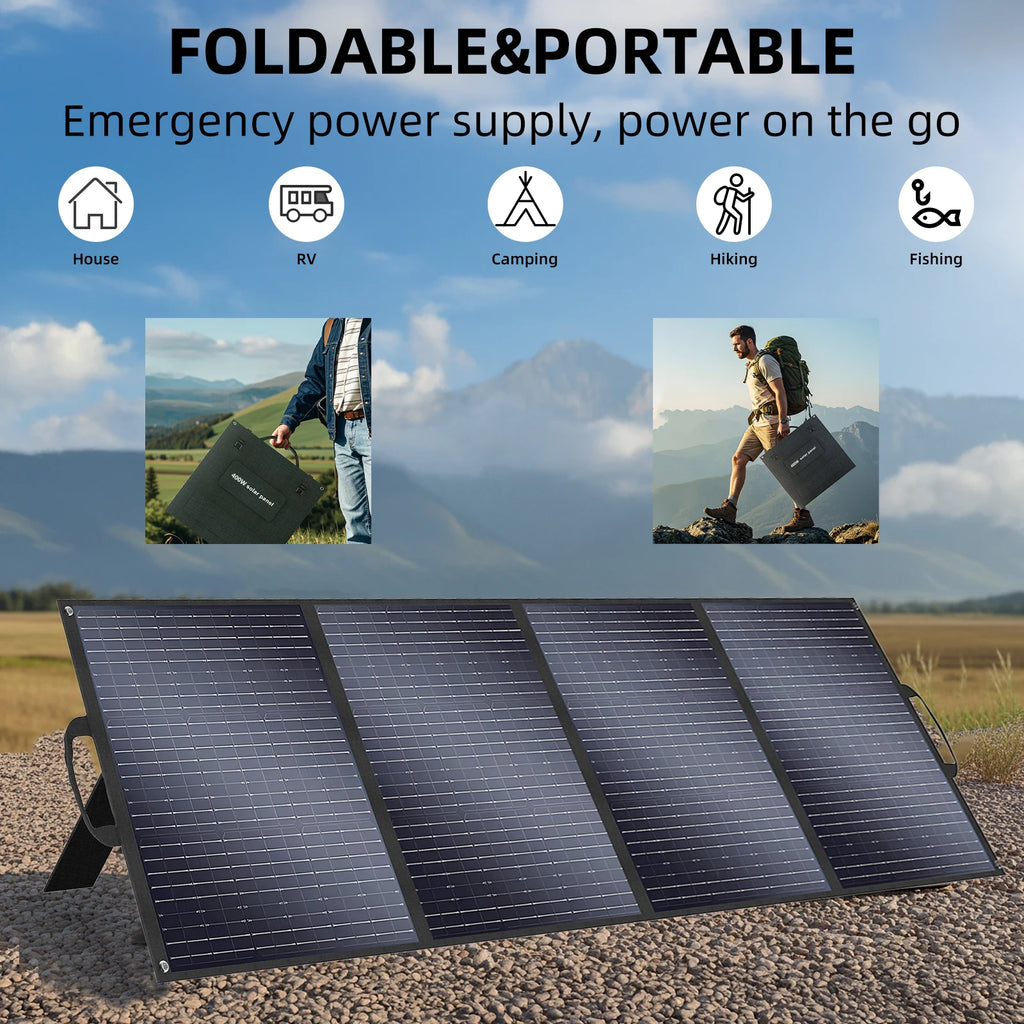 400W Foldable Solar Panel High-Efficiency  Charger