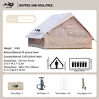 Inflatable Camping Tent, Waterproof  for 4-8 Persons,