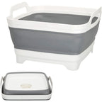 Foldable Camping Sink, Plastic and Rubber, 8.5 Liters, 30.5 X 30 X 20/7