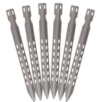 4/6 Pack 6.3 Inch Camping  Pegs Ultralight Windproof Titanium Tent Stakes