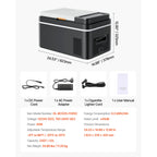 20 L -  55L Car Mini Fridge Freezer  DC 110-240V Camping