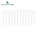 Boundless Voyage Titanium alloy Tent Pegs Camping   Ultralight