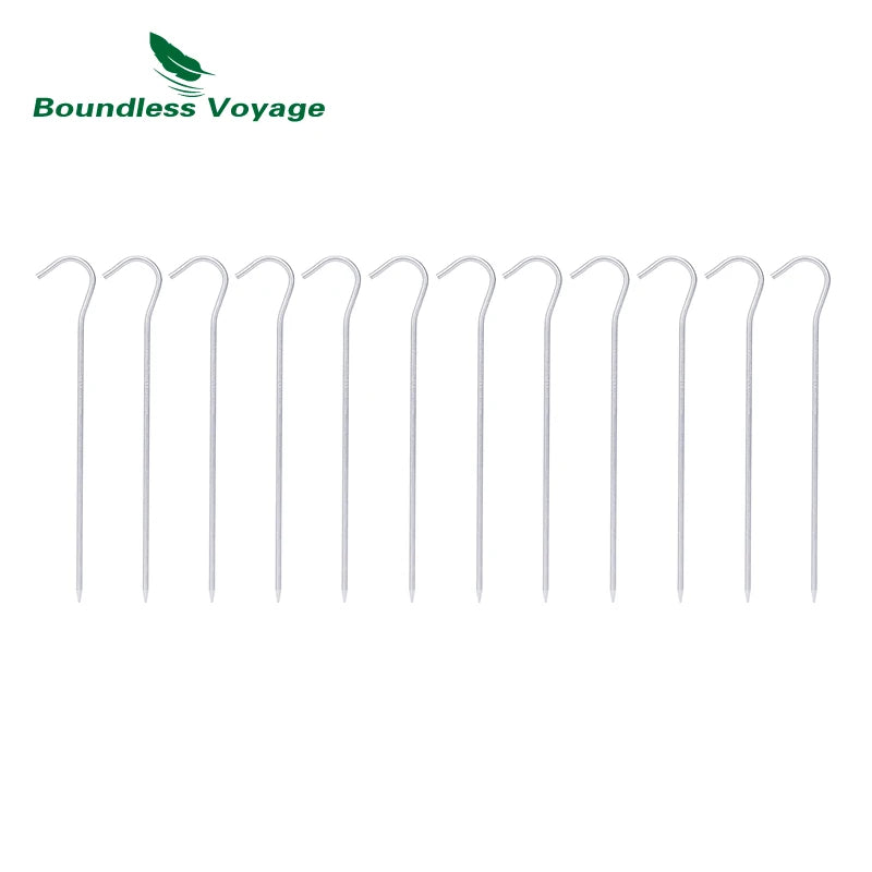 Boundless Voyage Titanium alloy Tent Pegs Camping   Ultralight