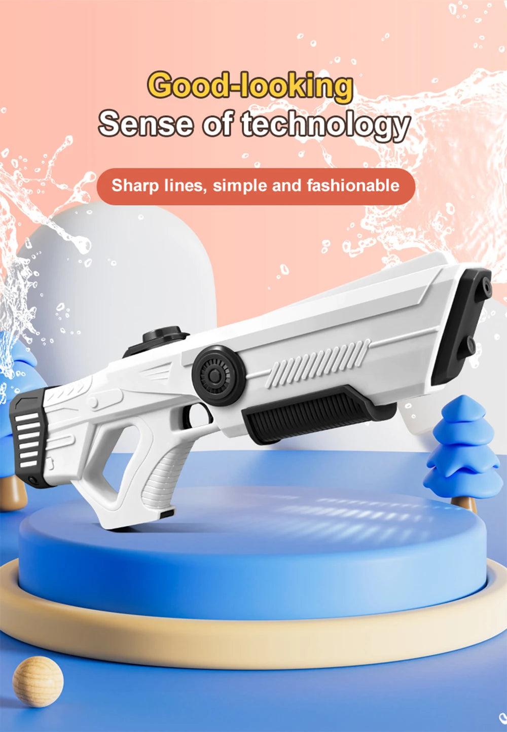 Electric Water Storage Gun  Children Summer  Outdoor