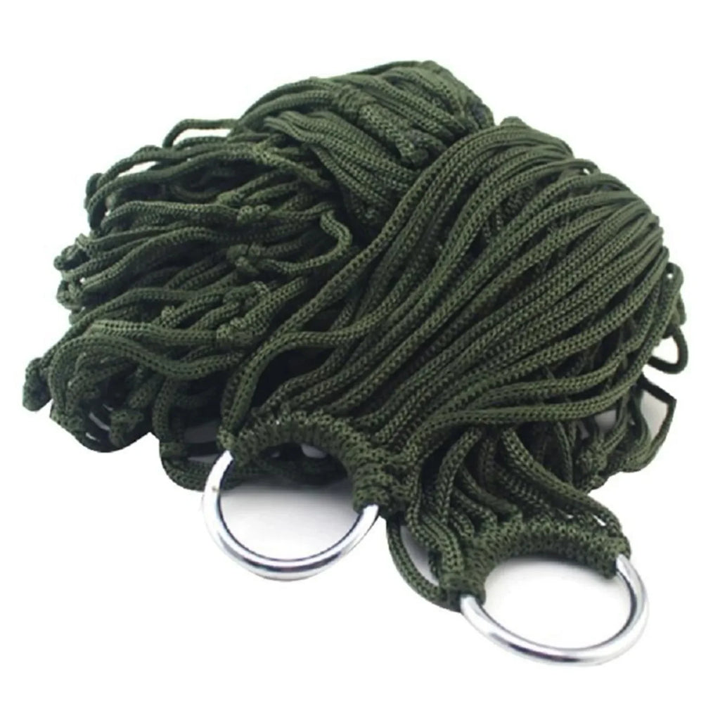 Outdoor Supplies Bold Mesh Hammock Nylon Rope Single Hammock
