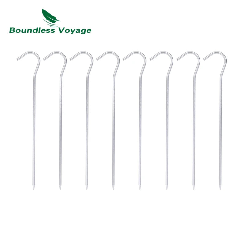 Boundless Voyage Titanium alloy Tent Pegs Camping   Ultralight