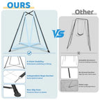 Sensory Pod Swings and Chair, Sensory Swing Set, X-Shaped Swing Frame, Heavy-Duty Metal