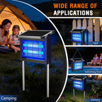 Solar Bug Zapper Outdoor Waterproof, 4500V  & USB Rechargeable