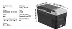 20 L -  55L Car Mini Fridge Freezer  DC 110-240V Camping