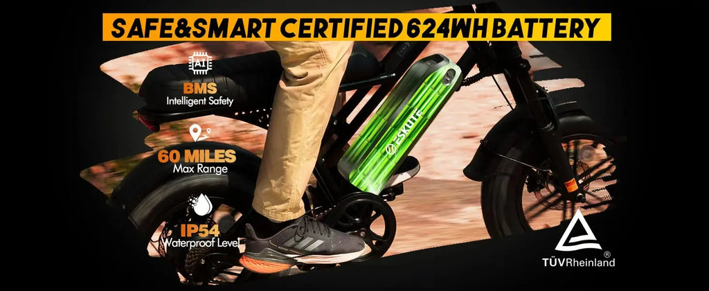 1500W Peak 28MPH 48V13Ah Motorcycle, 16"x4" Fat Tire Dual Suspension