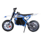 Blue 24V Electric Dirt Bike, Mini Off-Road Motorcycle , Disc Brake, for Kids