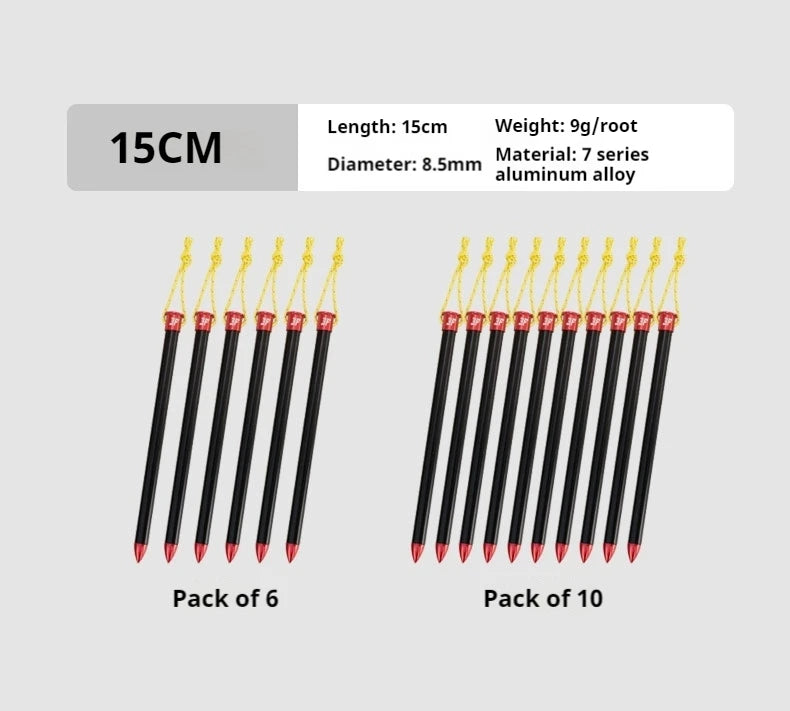 3F UL GEAR Tent Nail 15/20cm 6/10 Pcs Aluminum Alloy Pegs Outdoor Camping