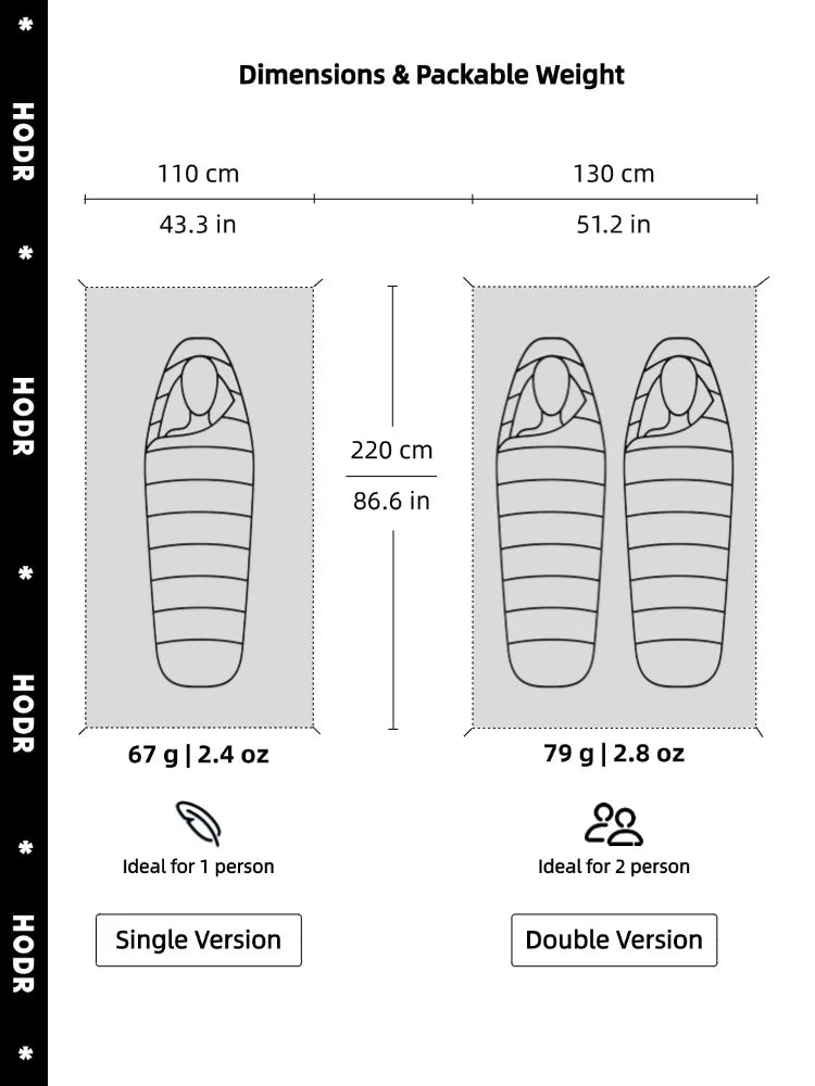 Ultralight Footprint 69g — Waterproof Tent Groundsheet Tarp