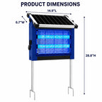 Solar Bug Zapper Outdoor Waterproof, 4500V  & USB Rechargeable