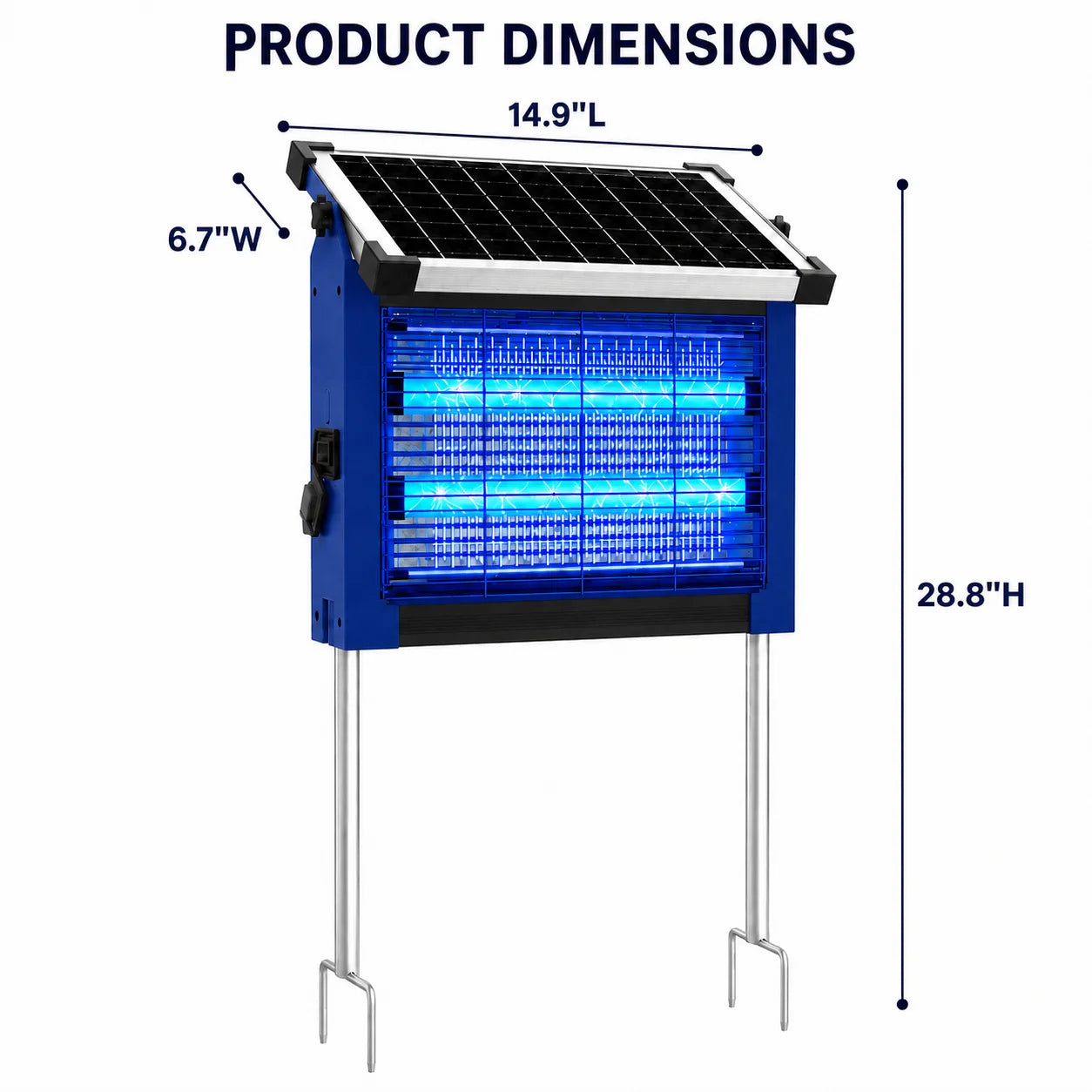 Solar Bug Zapper Outdoor Waterproof, 4500V  & USB Rechargeable
