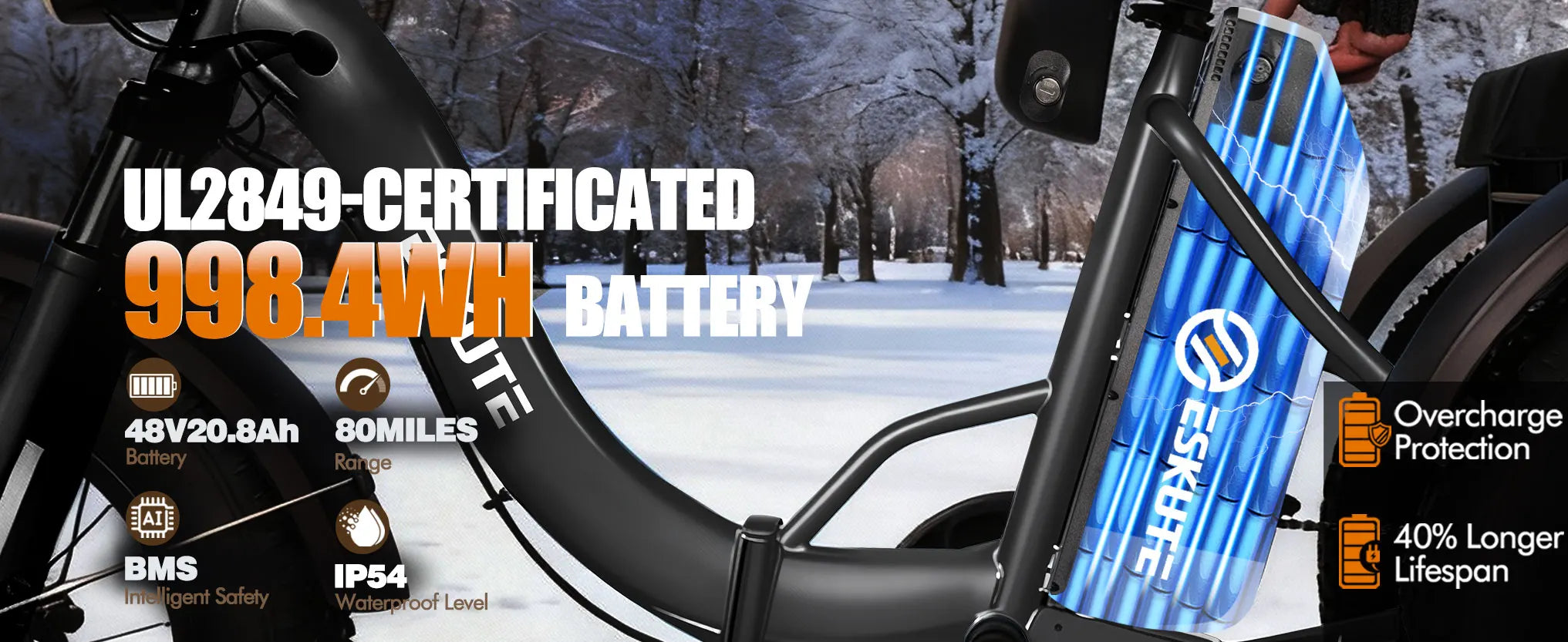 Electric Trike for Adults, 998.4Wh , 1200W Peak  20"x4.0" Fat Tires,