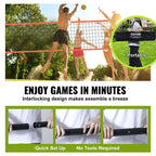 1.25-1.75inch Outdoor Volleyball Net System  Aluminum Poles