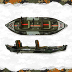 2-Person Inflatable kayak with Paddle & Carry Handle