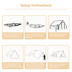 Inflatable Camping Tent, Waterproof  for 4-8 Persons,