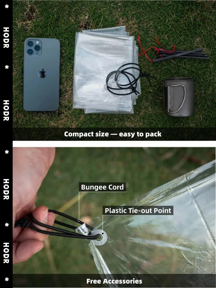 Ultralight Footprint 69g — Waterproof Tent Groundsheet Tarp