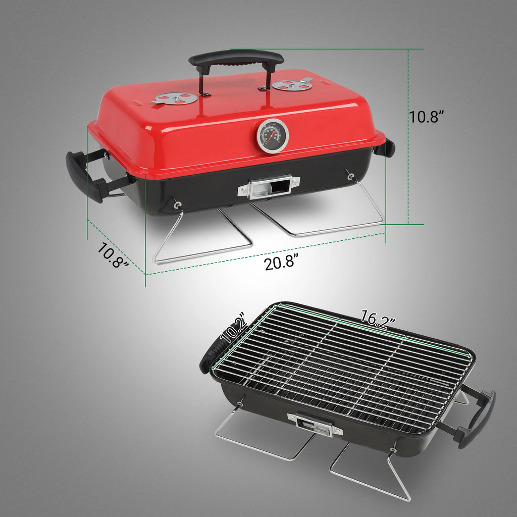 Charcoal Grill,  Outdoor Smoker, Small BBQ Grill