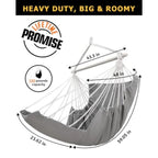 Hanging Hammock Chair Large Swing Chair with Feet Rest Max 500lbs