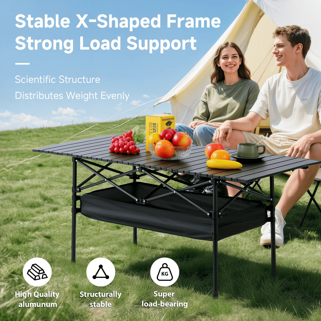 Camping Table, Fold Up Lightweight,  Portable Roll Up