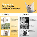 Hammock Chair Large 70.9"x47.2", 32% Bigger XXL Hanging Swing Chair with 500lbs Capacity,