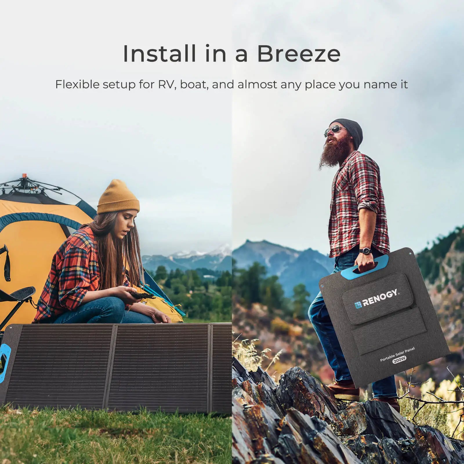 200W Portable , Waterproof Foldable  Solar Charger
